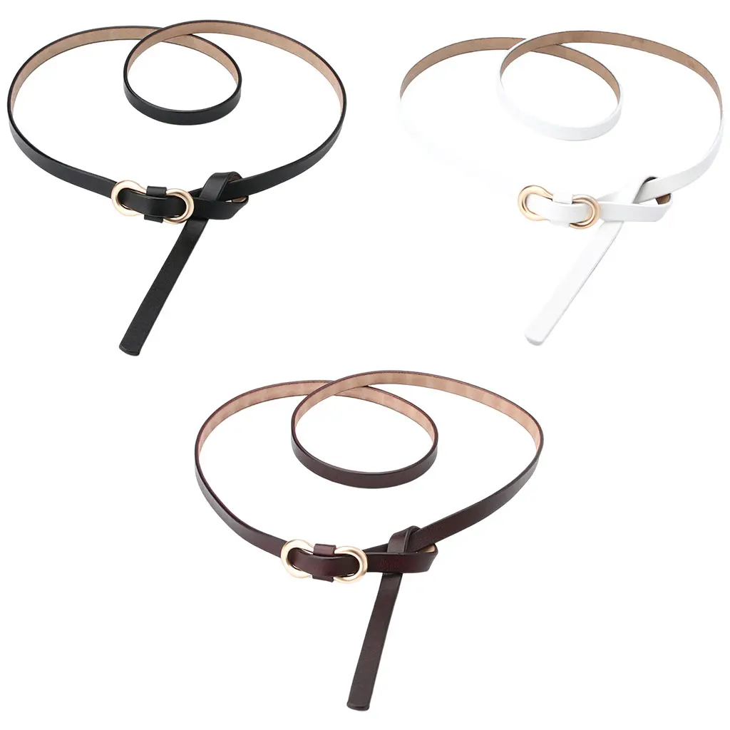 

Women Belts Thin Waist Belt Vintage Style Skinny for Pants Dresses Skirts Accessories