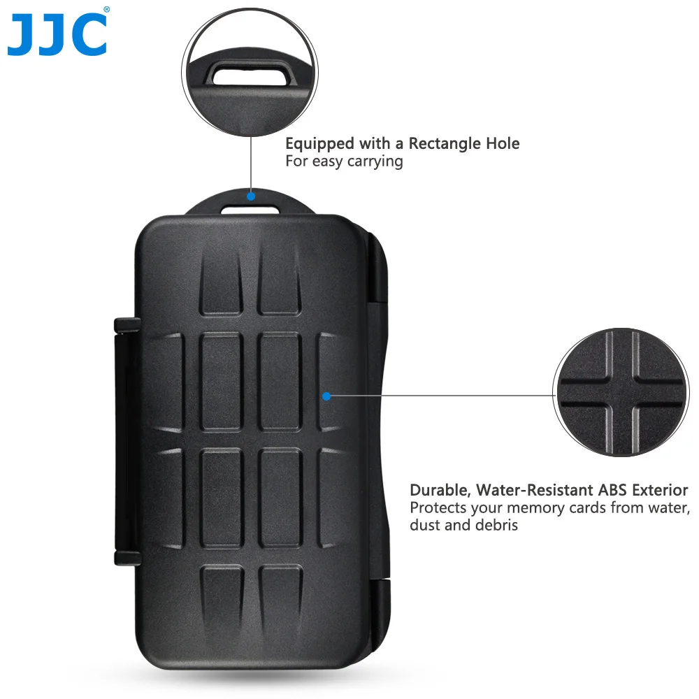 JJC 7 слотов для 3 XQD Чехол карт держатель + 4 SD SDXC SDHC коробка хранения