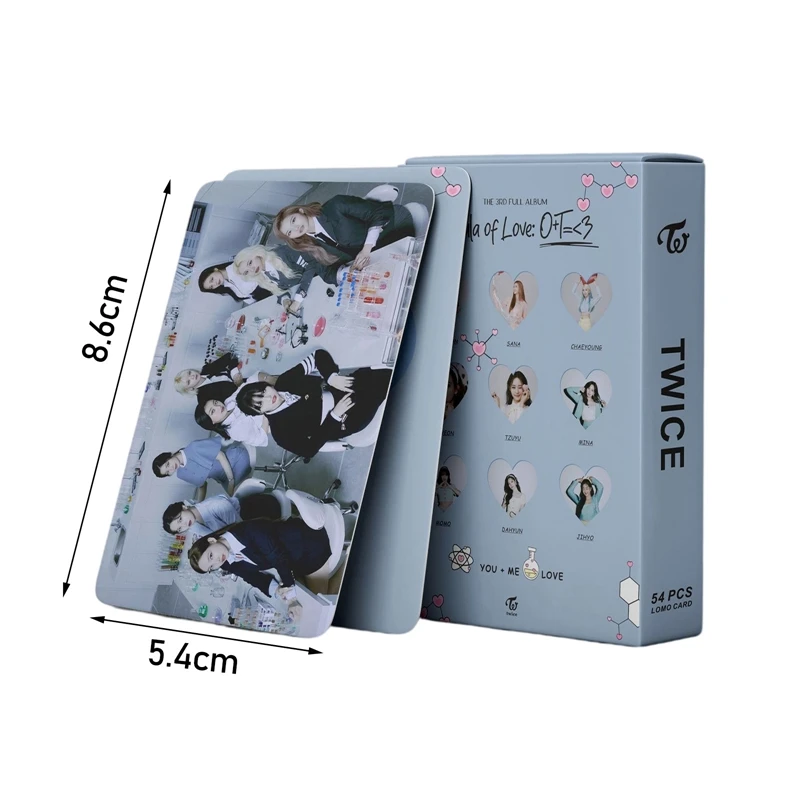 54 шт./компл. Kpop двойной новый альбом Faste of LoveO + T = 3 Lomo Card HD печатная Фотокарта