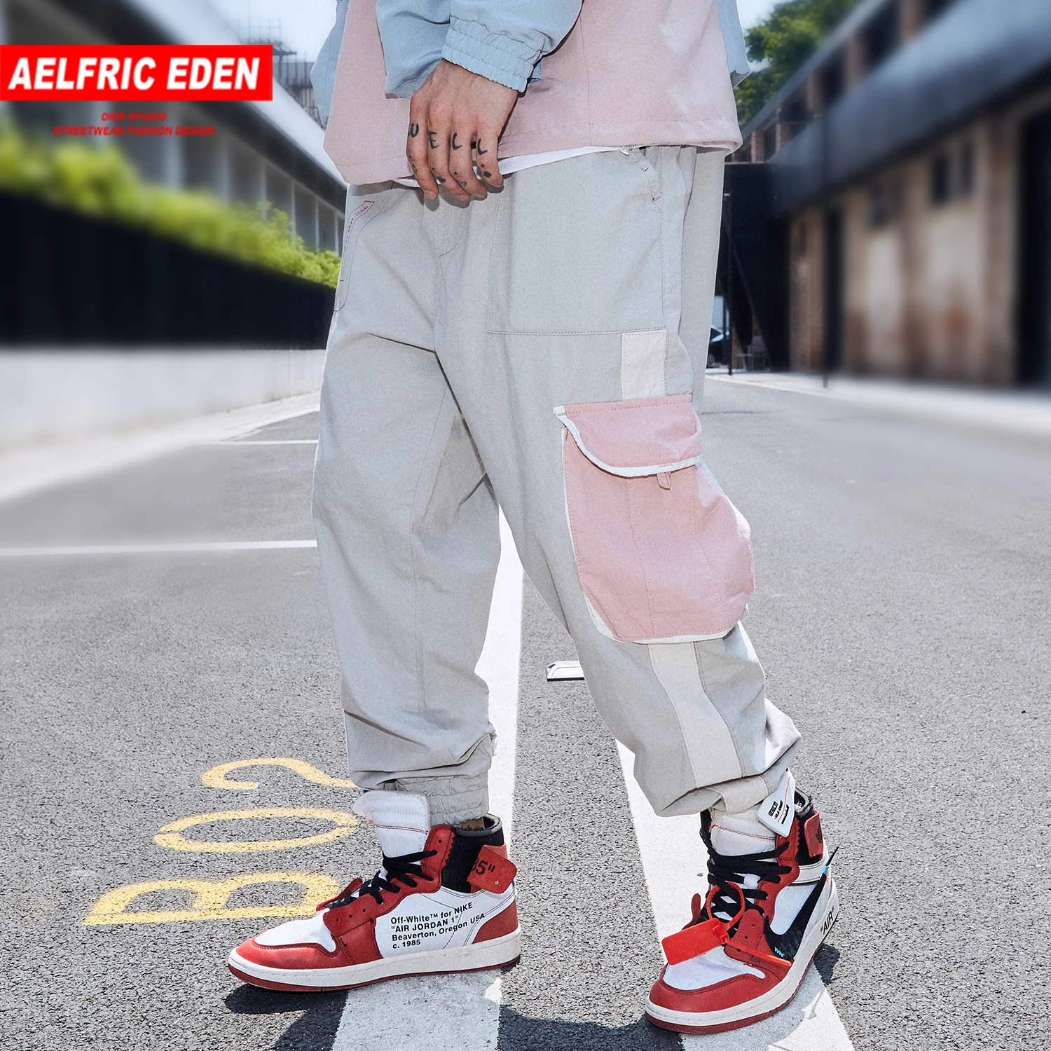 Aelfric Eden большие карманы мужские шаровары брюки карго 2019 Harajuku хип хоп спортивные