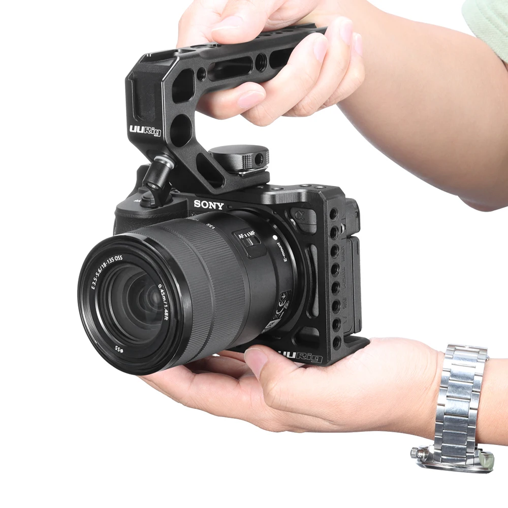 Алюминиевый корпус UURig для камеры Sony A6600 с резьбовым отверстием 1/4 3/8 светильник Ки