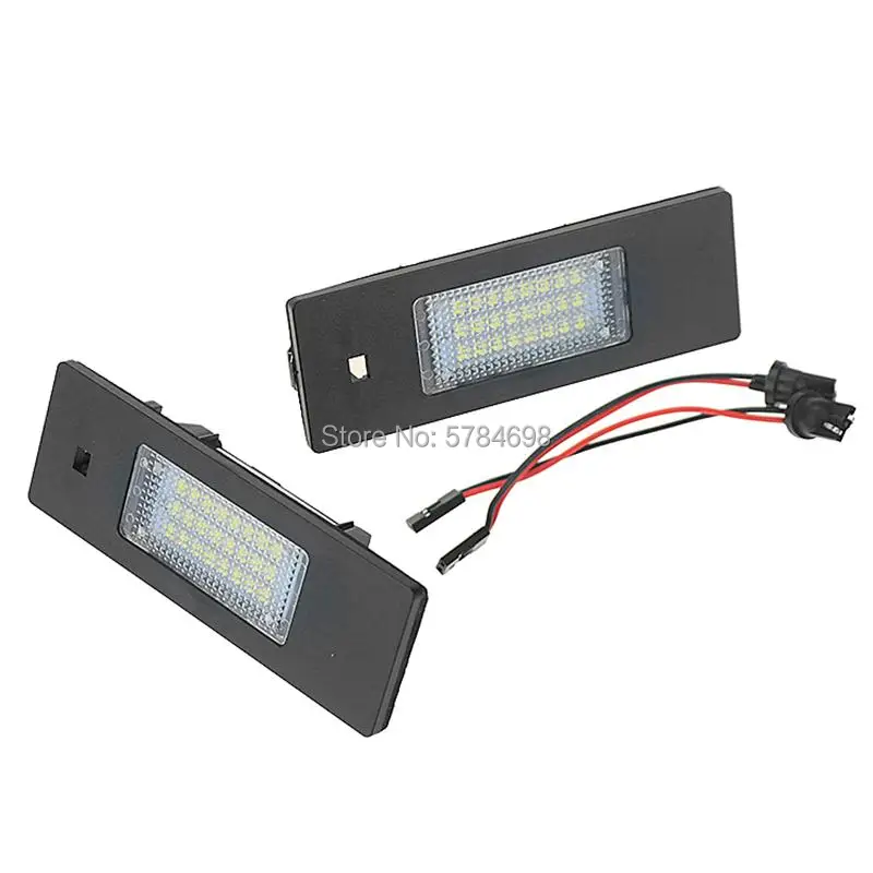 

2 шт. светодиодный светильник номерного знака для BMW E63 24SMD светодиодный светильник номерного знака белый 6500k для BMW E63 E81 E87 F06
