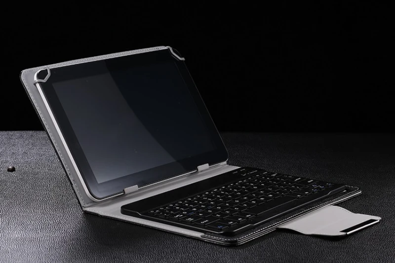 

1pc Newest High Qulity 7 Inch/10 Inch Flat Bluetooth Keyboard Ipad Tablet Universal Bluetooth Keyboard And Leather Case