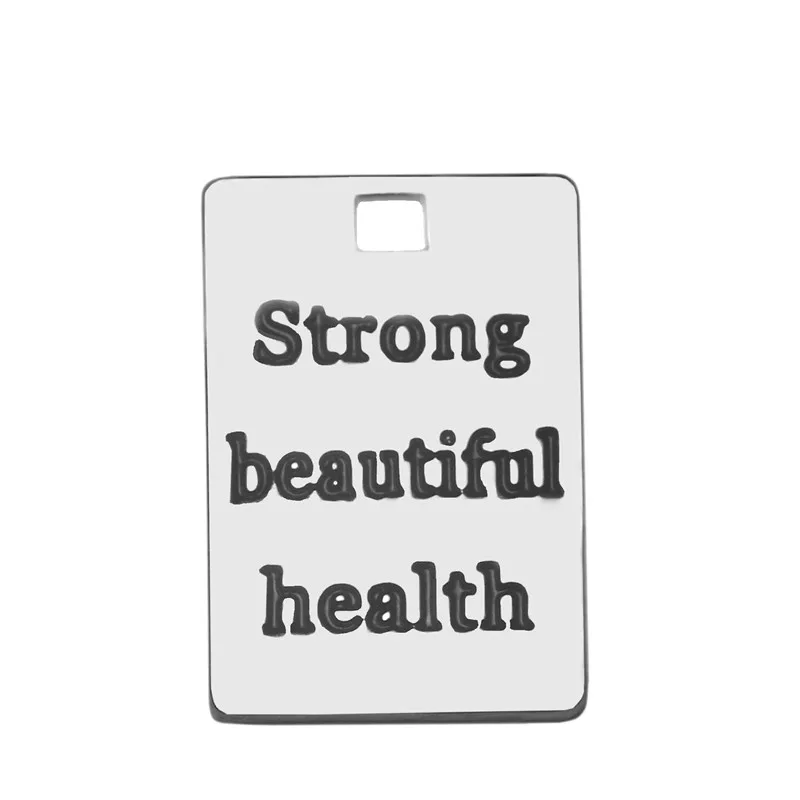 Вдохновляющие браслеты с цитатами из нержавеющей стали бусинами очаровательные