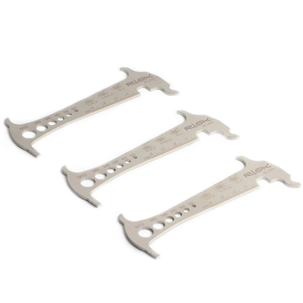 Линейка для измерения износа велосипедной цепи многофункциональный инструмент