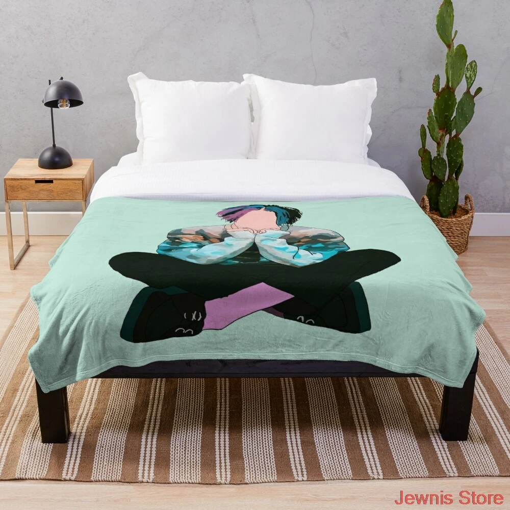 

Необычное покрывало Yungblud, домашний текстиль, покрывало из микрофибры, покрывало для кровати 200x230 см, покрывало для дивана, маленькое одеяло ...