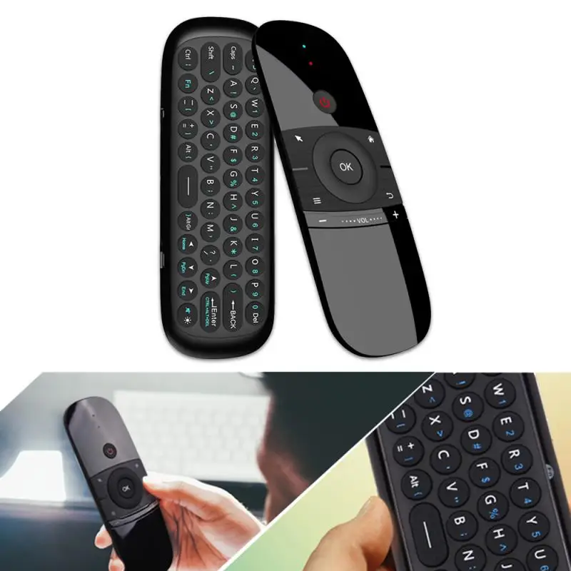 

Mini 2.4G Wireless Keyboard Double-Sided Air Fly Mouse Remote For Android TV BOX PC Wechip W1 Infrared Sensing Body Sense Mouse