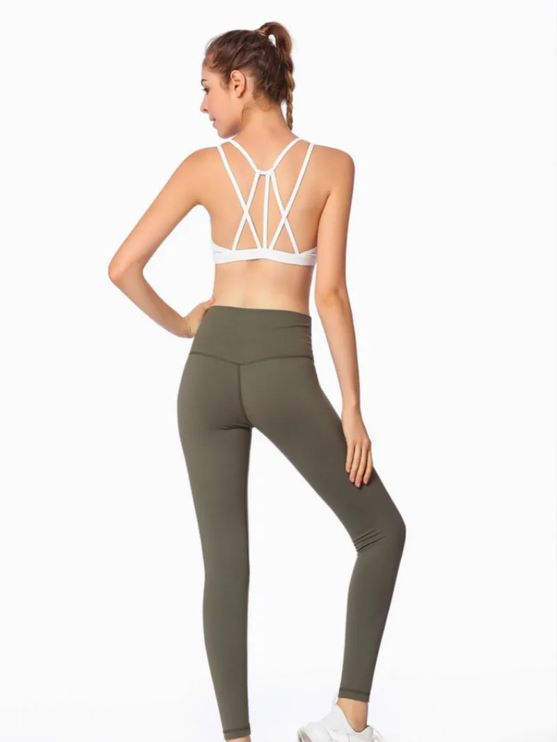 Женские спортивные Леггинсы с высокой талией женские штаны для йоги нейлоновые