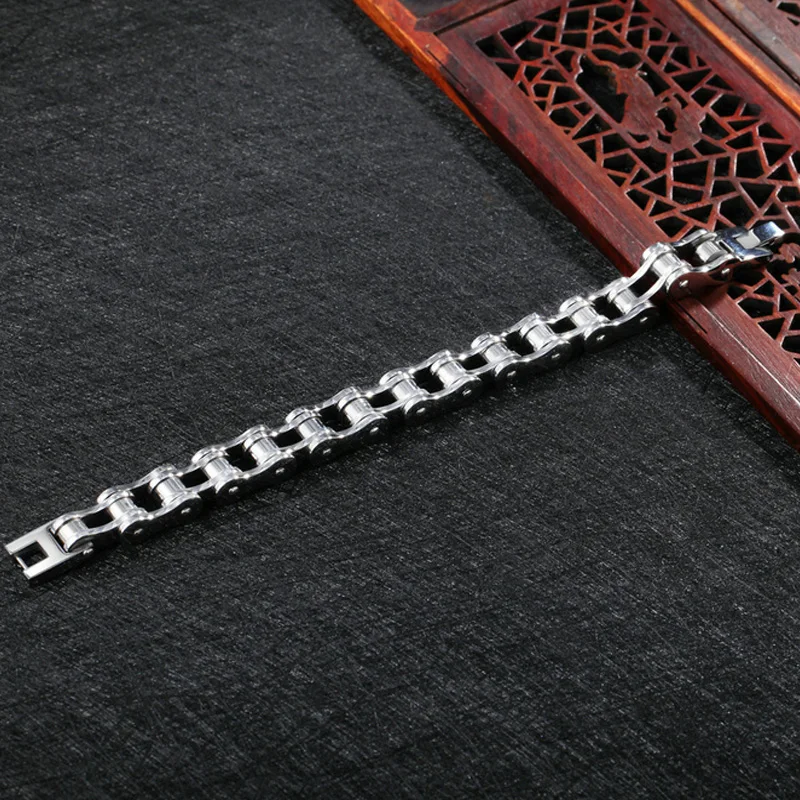 

oulai777 bracelet Bicycle chain wholesale stainless steel Wide big friendship Male accessories jewelry chain hand for mes Steel