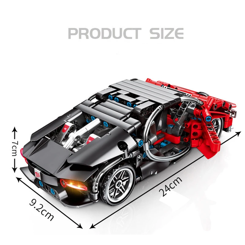

Highly Restored Technic Sports Car Simulation Sports Car Model Racer Children Boy Initiation Love Building Blocks Toys Gift