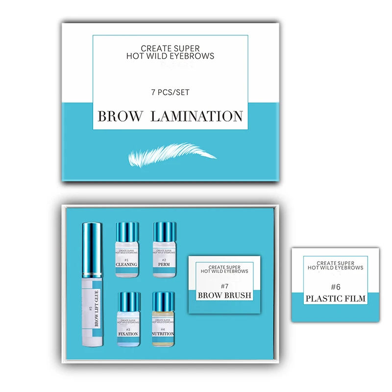 

7pcs/set Brow Lamination Kit Eyebrow Lift Perming Styling Brush Tool