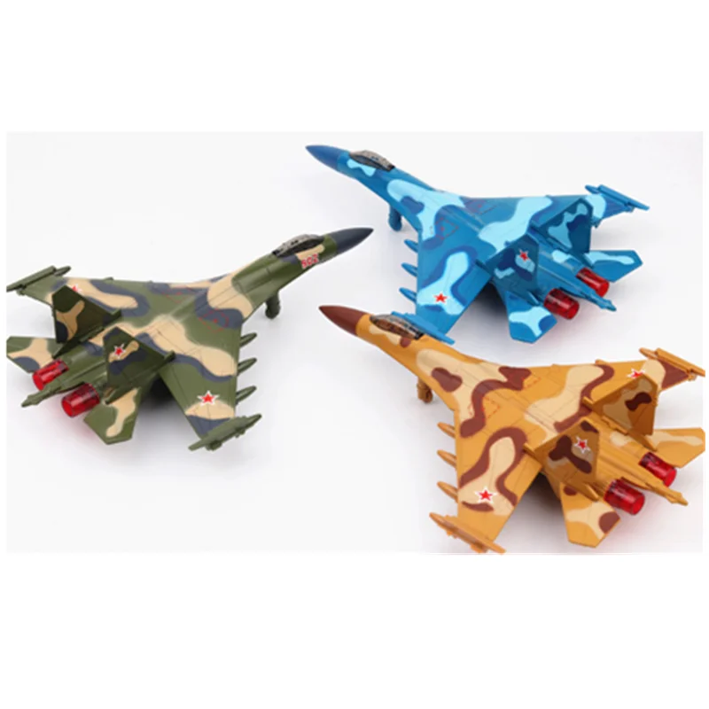 Коллекция 1:32 Масштаб 22 см Россия Sukhoi Su-35 модель истребителя откатная литая под
