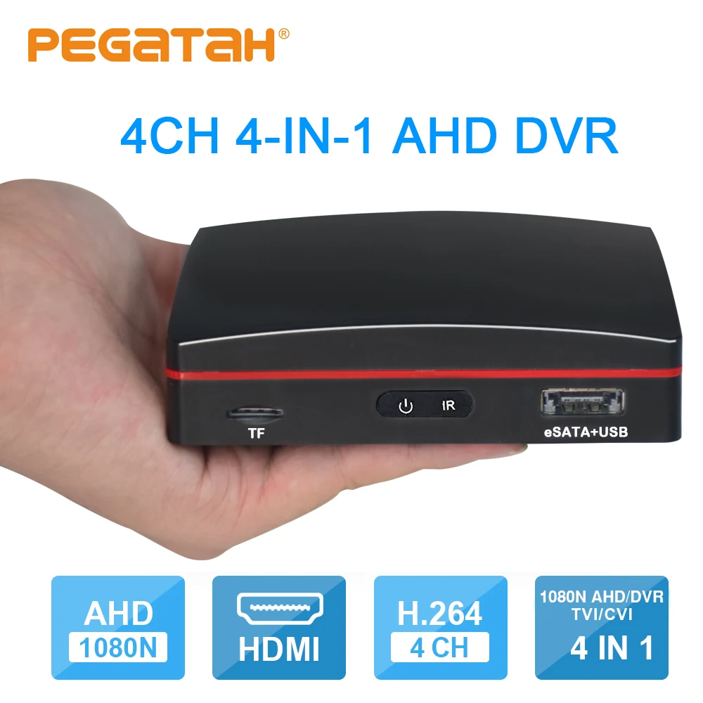 4ch 1080P Мини DVR с 4ch видео в реальном времени CCTV Гибридный 4в1 видео рекордер для AHD камеры IP камеры аналоговая камера