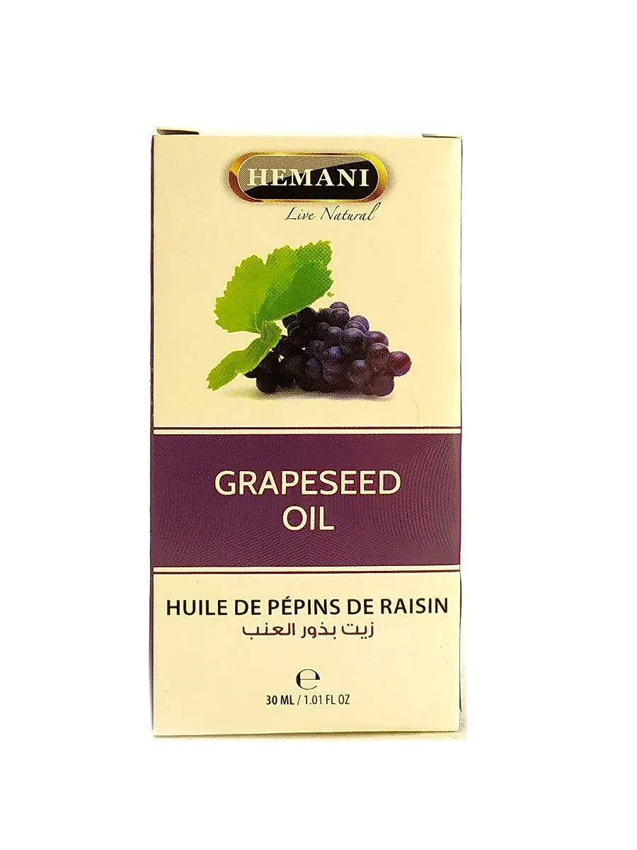 Hemani / Хемани Натуральное масло виноградных косточек Grapeseed Oil 30 мл| |