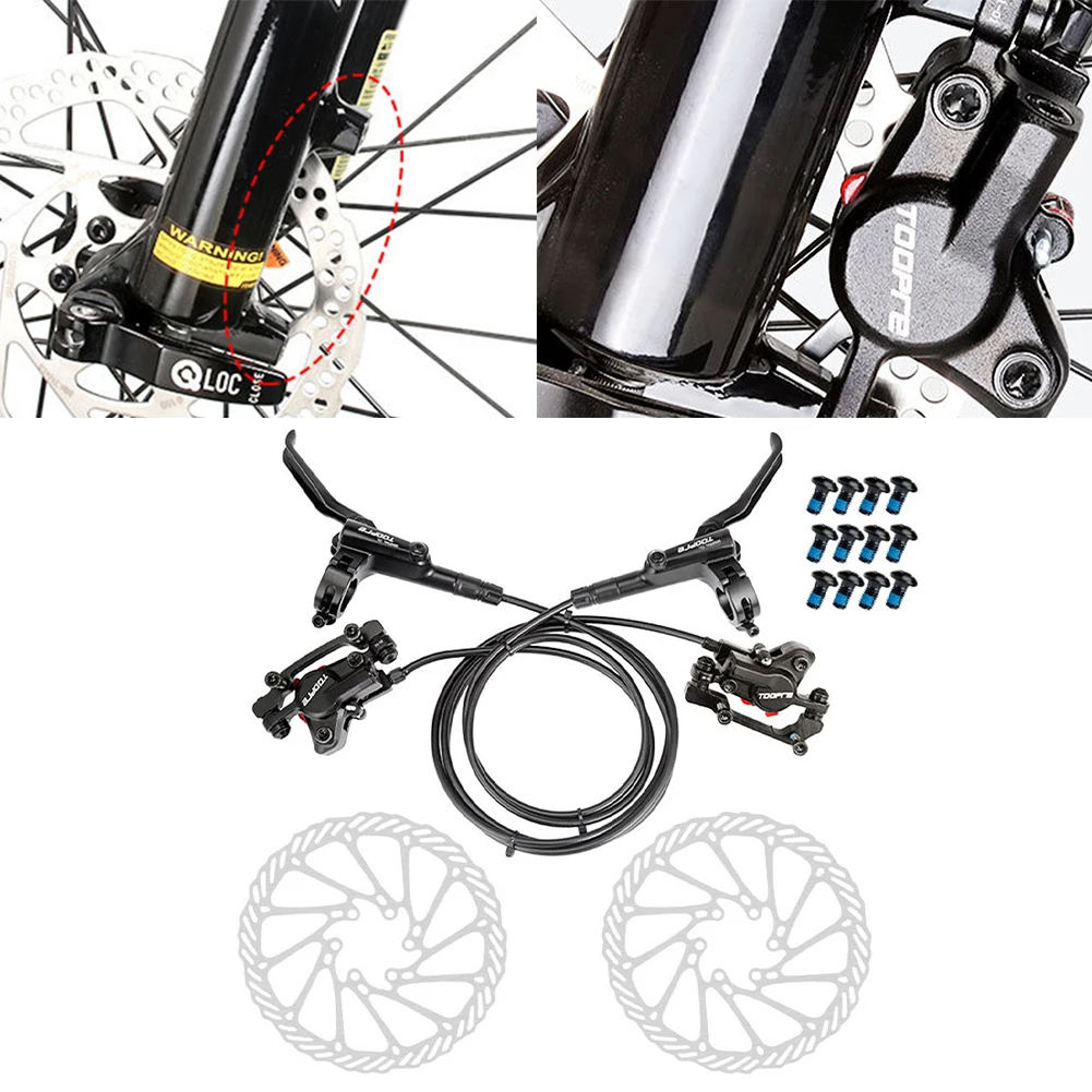 

MTB Bike Hydraulic Oil Disc Brake Set Bicycle Brake 160 Mm Rotor Caliper Right Front Left Rear Bicycle Scooter Cycling Parts