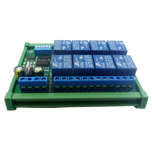 12V 8 канальный твердотельные Реле PLC расширение доска для RTU дистанционного