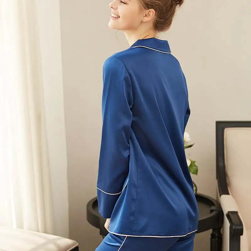 Комплекты женской пижамы пикантная модная Домашняя одежда Шелковая пижама с