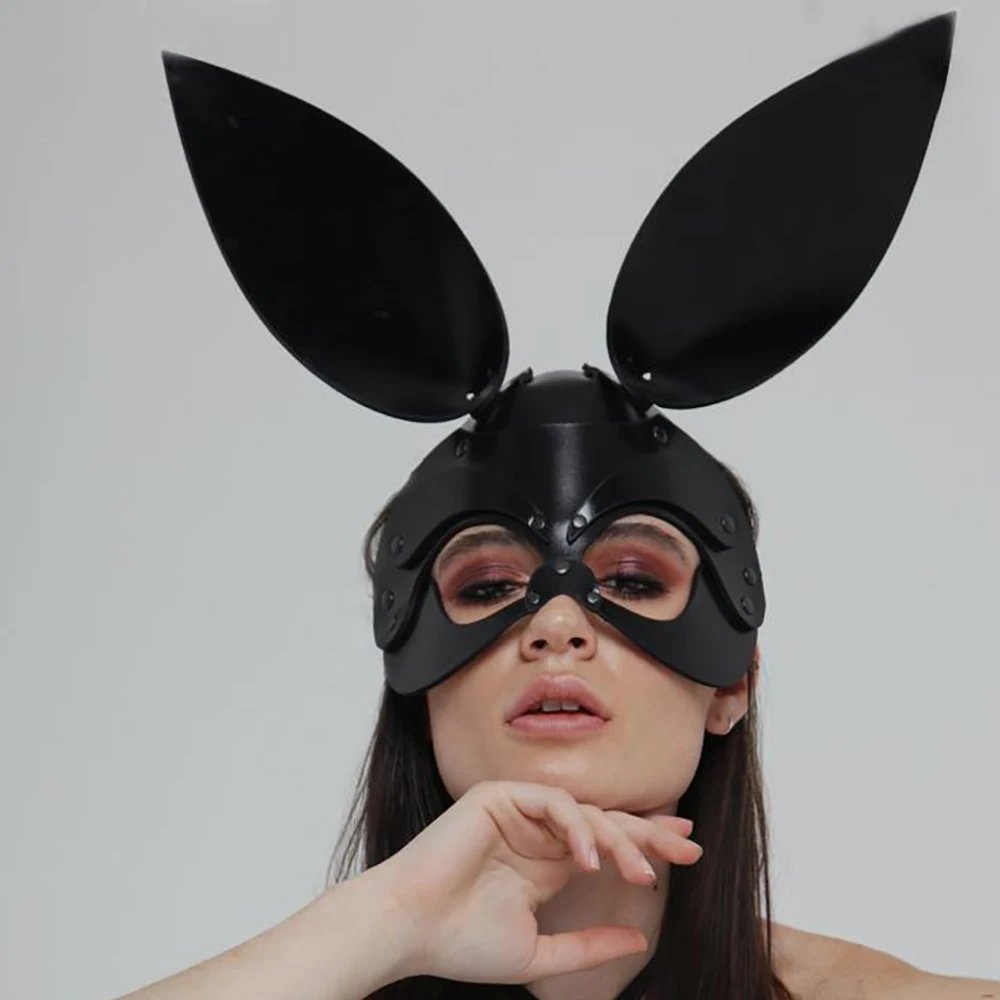 GAMPORL женские кожаные шлепки БДСМ маски поводок эротические костюмы косплей