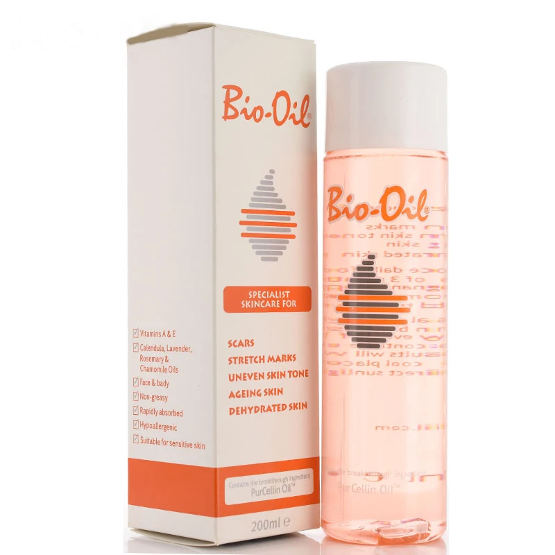 

200ml*2pcs 100% Bio Oil Skin Care Ance Body Stretch Marks Remover Cream Uneven Tone Purcellin Oil Pregnancy Skin Treatment Cream