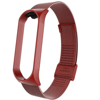 Mi Band 4 3 ремешок на запястье металлический Безвинтовой браслет из нержавеющей стали для Xiaomi mi 4 ремешок браслет mi Band 4 браслеты Pulseira - Цвет: style 2