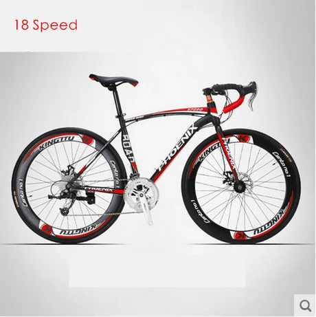 C black red Бренд 700CC 18/21/27 скоростей углеродистая сталь 52 см рамки изогнутая ручка Дорожный велосипед Открытый bicicleta велосипедные гоночный велосипед - Цвет: C black red