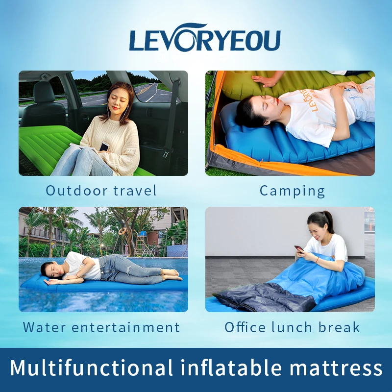 

Car Travel Bed Self-inflating Mattress Camping Outdoor Cushion Camping Tent Cushion Sleeping Pad Cushion