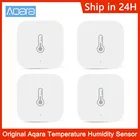 Умный датчик температуры воздуха Xiaomi Aqara, датчик влажности, дистанционное управление Zigbee, работает с хабом Gateway Homekit через приложение