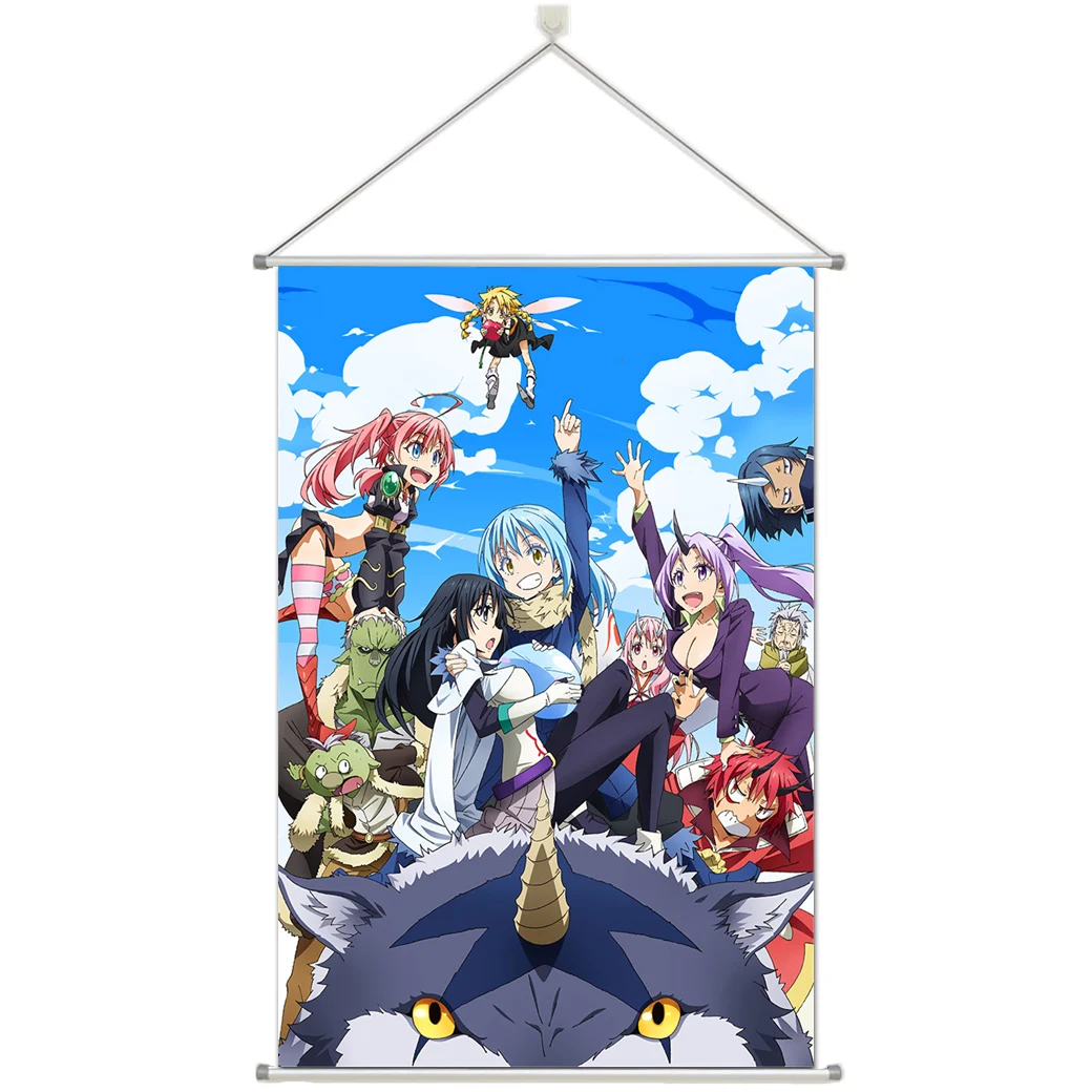 

Anime Tensei Shitara Slime Datta Ken Prsonalize Customer Made Alloy Fabric Wall Poster Scroll 60x90cm 24x36inches