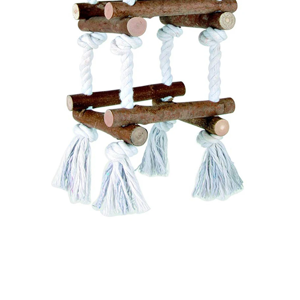 Деревянная подвесная качели деревянная веревка башня птица попугай восхождение