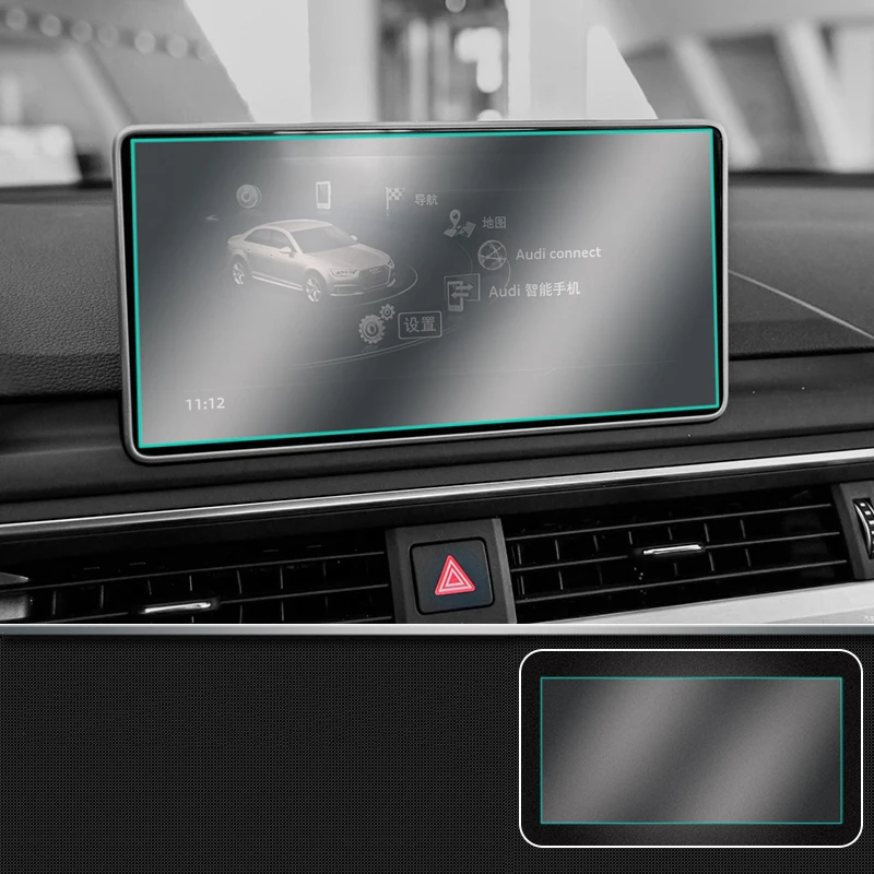 Автомобильная навигация MMI сенсорный ЖК-экран протектор Закаленное стекло
