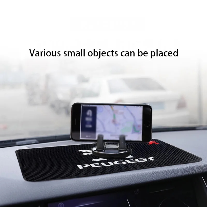 

Car anti-slip mat for car Silicone Car high-viscosity perfume seat cushion PEUGEOT-logo anti-slip mat for car