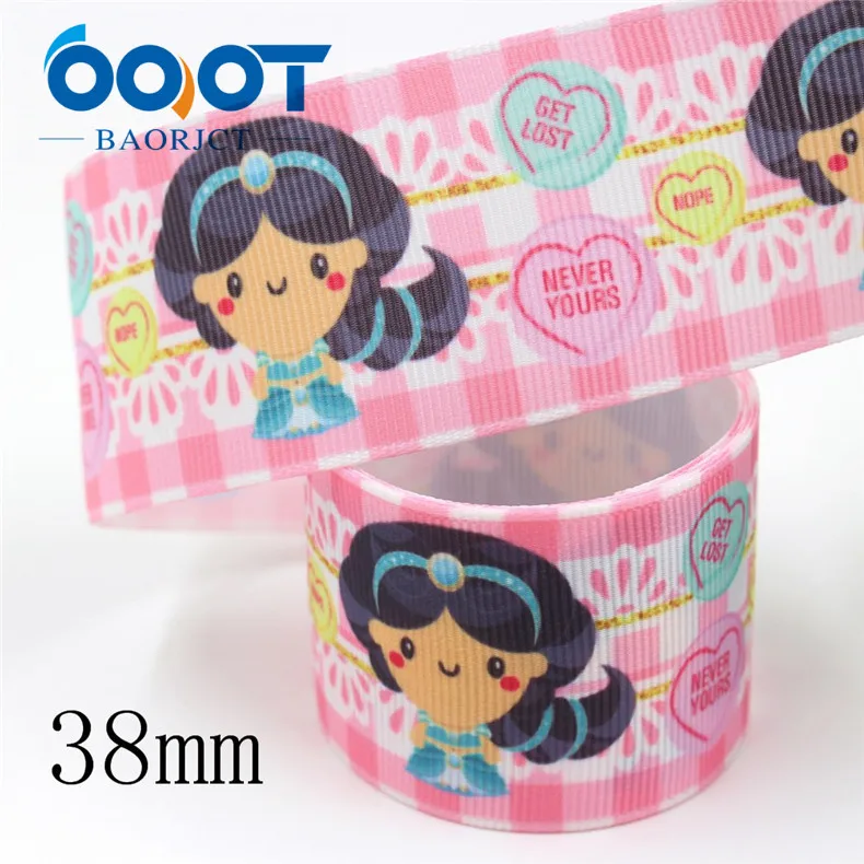 I-19809-1836 OOOT BAORJCT I-19809-1831, 38 мм 10 ярдов мультфильм термотрансферные печатные корсажные ленты, ленты ремесла, лук крышка DIY аксессуары - Цвет: I-19809-1836