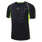 Мужская Спортивная Футболка jeansian, футболки, топы для бега, тренажерного зала, фитнеса, тренировок, футбола, с коротким рукавом, сухая посадка, LSL189 Black2