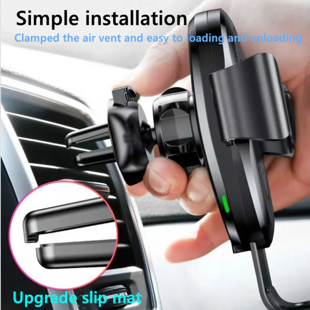 10W QI Wireless Fast Charger Car Mount Holder Stand For iPhone XS Max Samsung S9 Xiaomi MIX 2S Huawei Mate 20 Pro RS | Мобильные