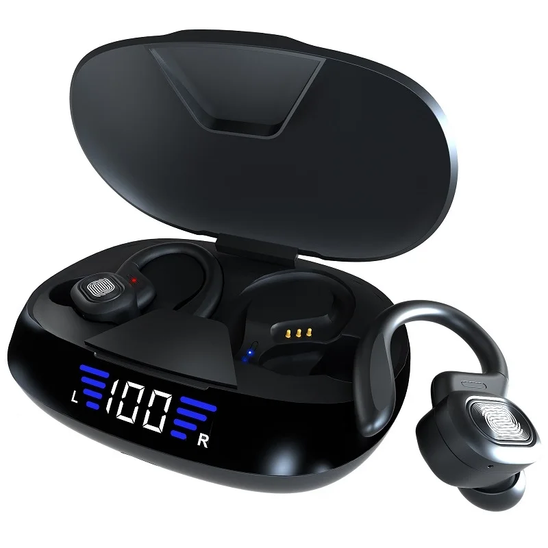 

Sports Waterproof Bluetooth Wireless Headphones with Microphone Bluetooth Earphones HIFI Stereo Noise Cancelling Headset Earbuds