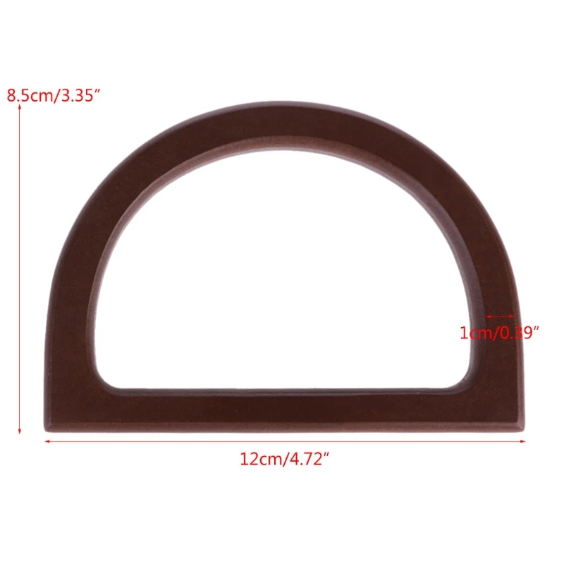 

Wooden Handle Replacement DIY Handbag Purse Frame Bag Accessories 85LA