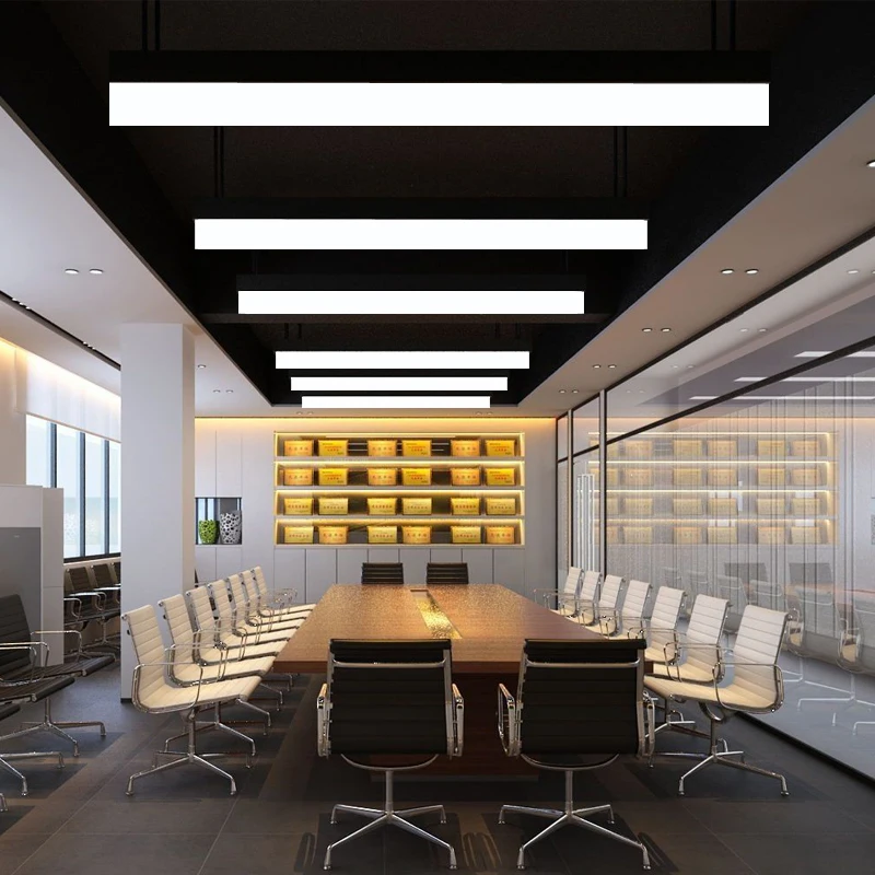 Светодиодная трубчатая Подвесная лампа акриловый офисный светильник для