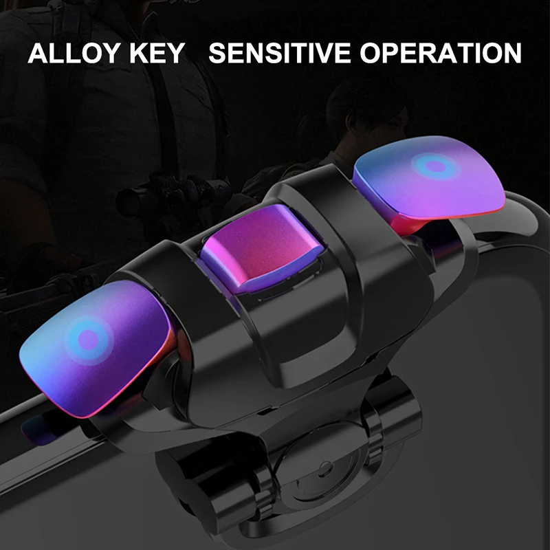 2pcs mobile phone gaming shooter controller sensitive game triggers button handle for iphone android pubg gatillos para celular free global shipping