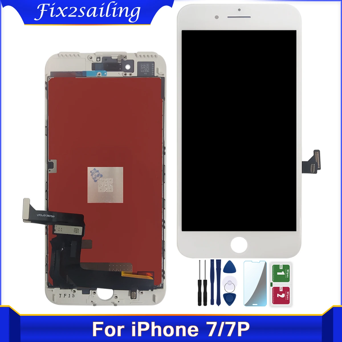 100% Working LCD For iPhone 7 Plus Display + Touch Screen Assembly Replacement Free Shipping | Мобильные телефоны и