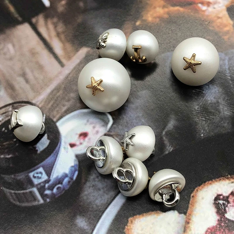 Пуговицы круглые жемчужные для украшения футболки одежды 6 шт. | Дом и сад