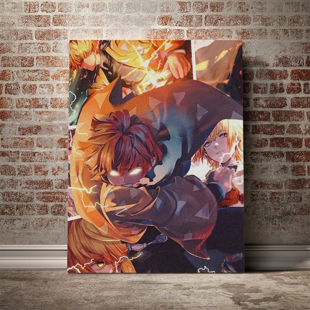 

Painting Hd Prints Demon Slayer Anime Canvas Modular Wall Artwork Zenitsu Agatsuma Poster Pictures Home Decor For Living Room