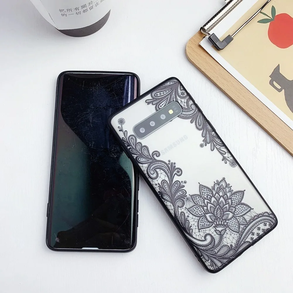 3D Кружева Цветы Чехол для телефона samsung A70 чехол A50 S8 S10 S9 классический Coque Plus S10E