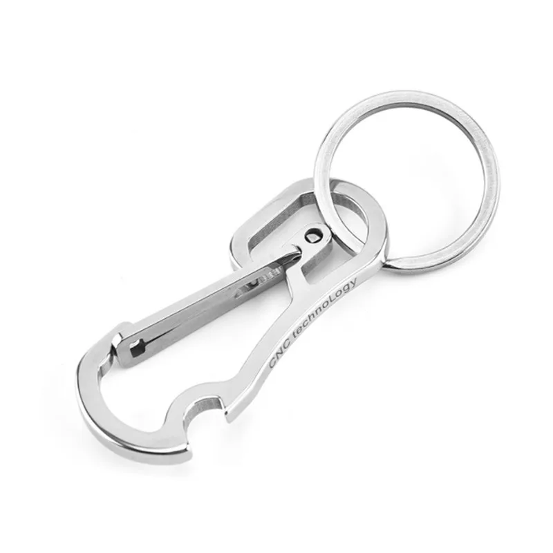 Креативный быстросъемный карабин из титанового сплава для ключей на открытом