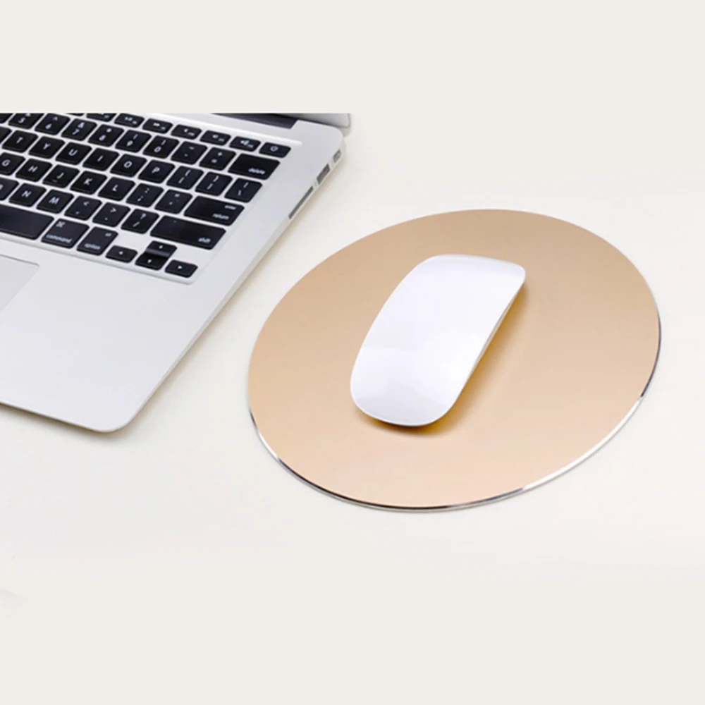 Качественный коврик для мыши водонепроницаемый круглый нескользящий из