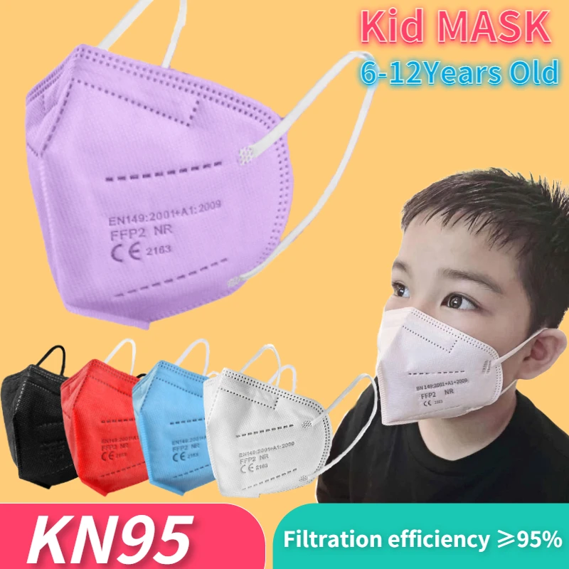 

children's masks ffp2 kids masks kn95 mascarillas fpp2 niños fpp2 approved mask 5-14 Years masks children ffp 2 Girl Boys masque