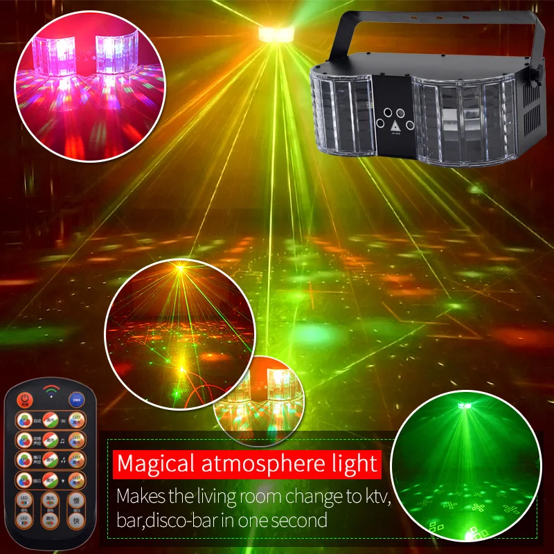 Двойной зеркальный лазерный проектор спецэффекты сценическое освещение