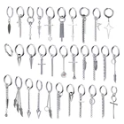 Серьги-кольца женские, мужские, из нержавеющей стали, в стиле панк, 2021