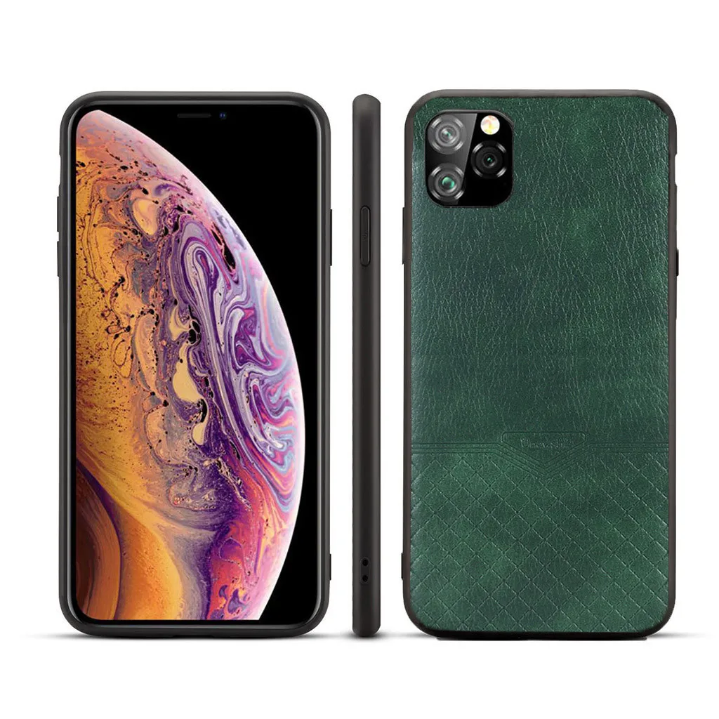 Тонкий кожаный винтажный ударопрочный чехол для iPhone 11 Pro Max 6 5 дюймов Роскошный