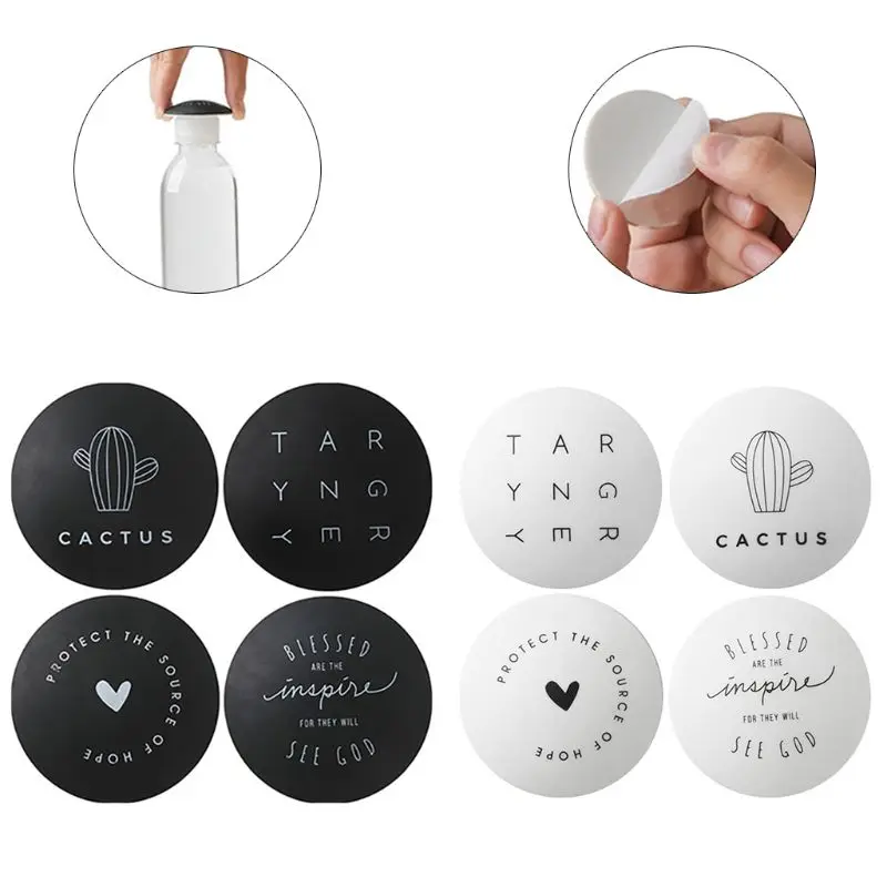 

4pcs Wall Protector Door Handle Silicone Bumper Guard Stopper Self Adhesive Rubber Round Home Back Door Crash Pads