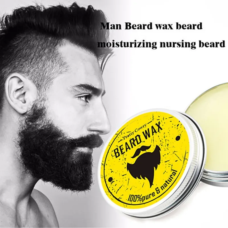 

Men Beard Oil Balm Moustache Wax for styling Beeswax Moisturizing Smoothing Gentlemen Beard Care Hair Loss Product Series